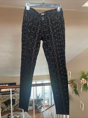 Celebrity Pink Black Patterned Skinny Jeans